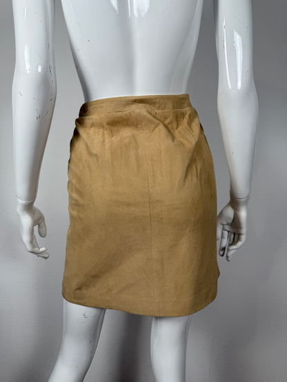 Gonna Ralph Lauren anni ‘70/‘80 in pelle scamosciata - tg. S/M