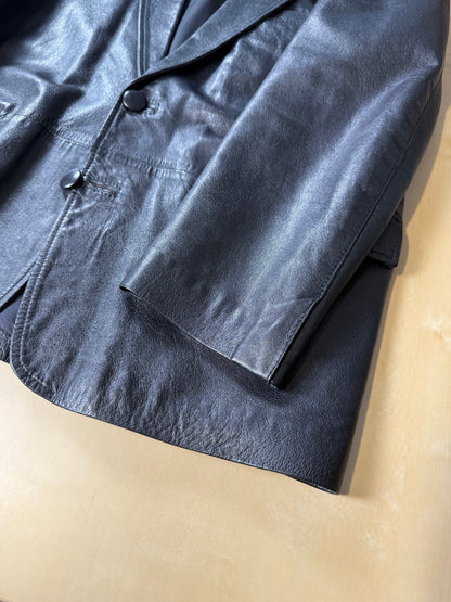 Giacca blazer in pelle anni ‘80 - tg. 50