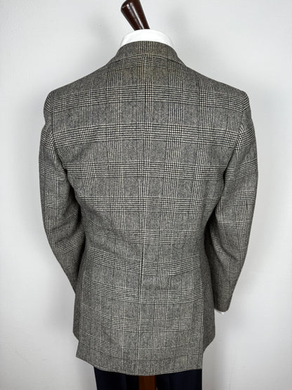 Giacca anni ‘70/‘80 in flanella principe di Galles scozzese - tg. 46