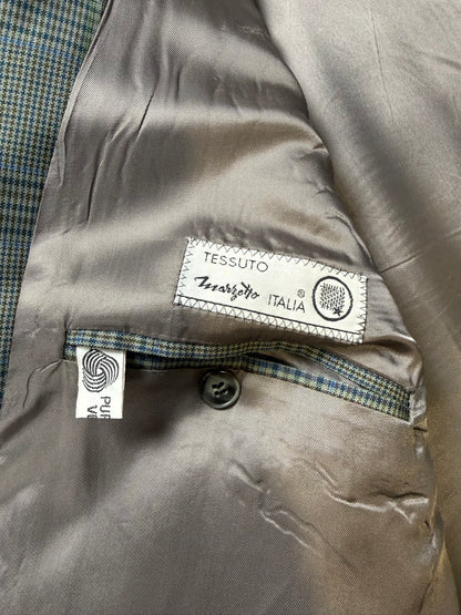 Giacca anni ‘80 fresco lana Galles verde salvia - tg. 58