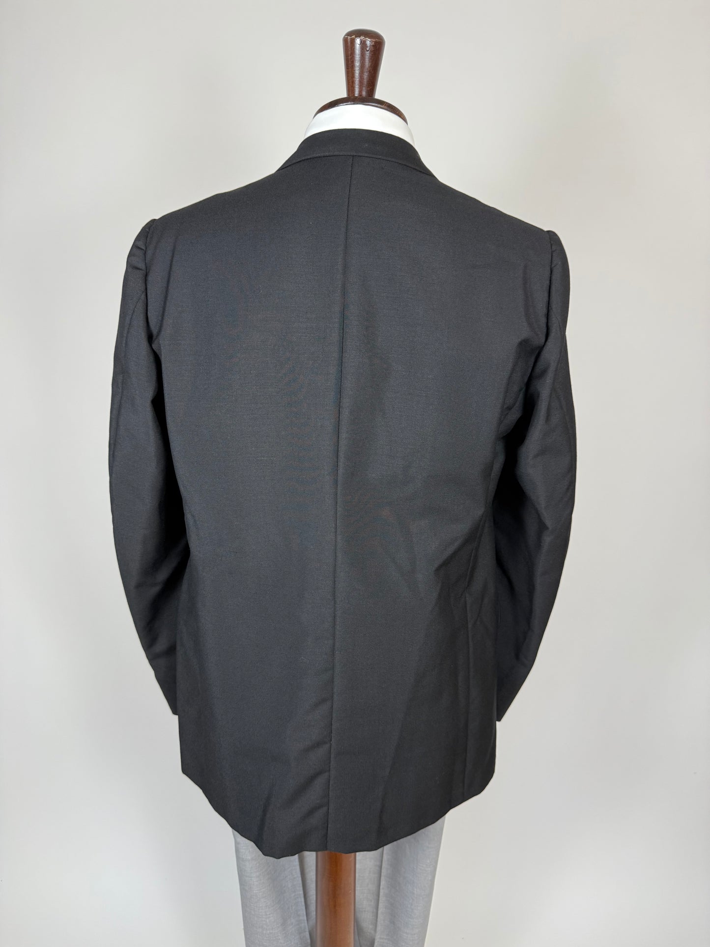 Giacca anni '60 lana-mohair blu - tg. 52 lunga