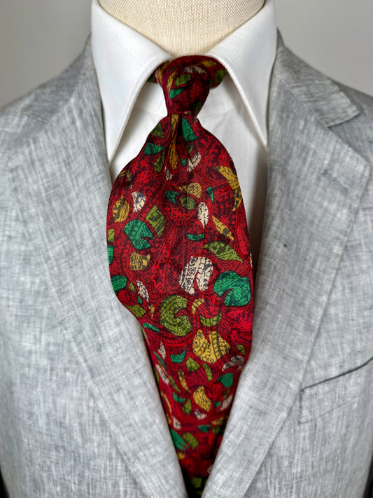 Cravatta Missoni rossa jacquard