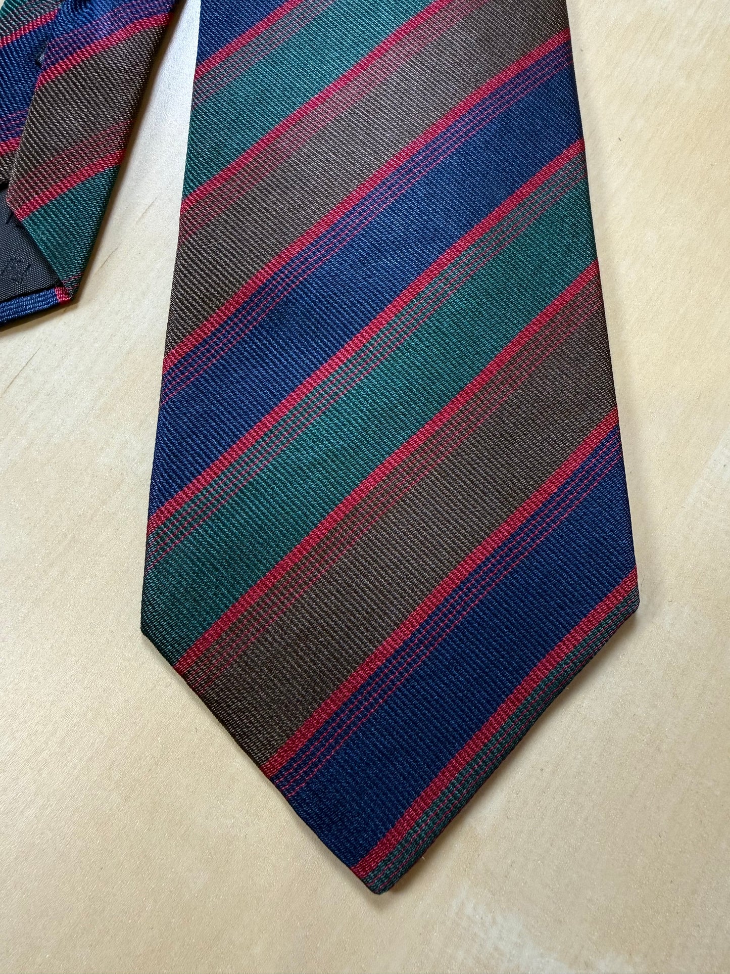 Cravatta Fendi regimental vintage