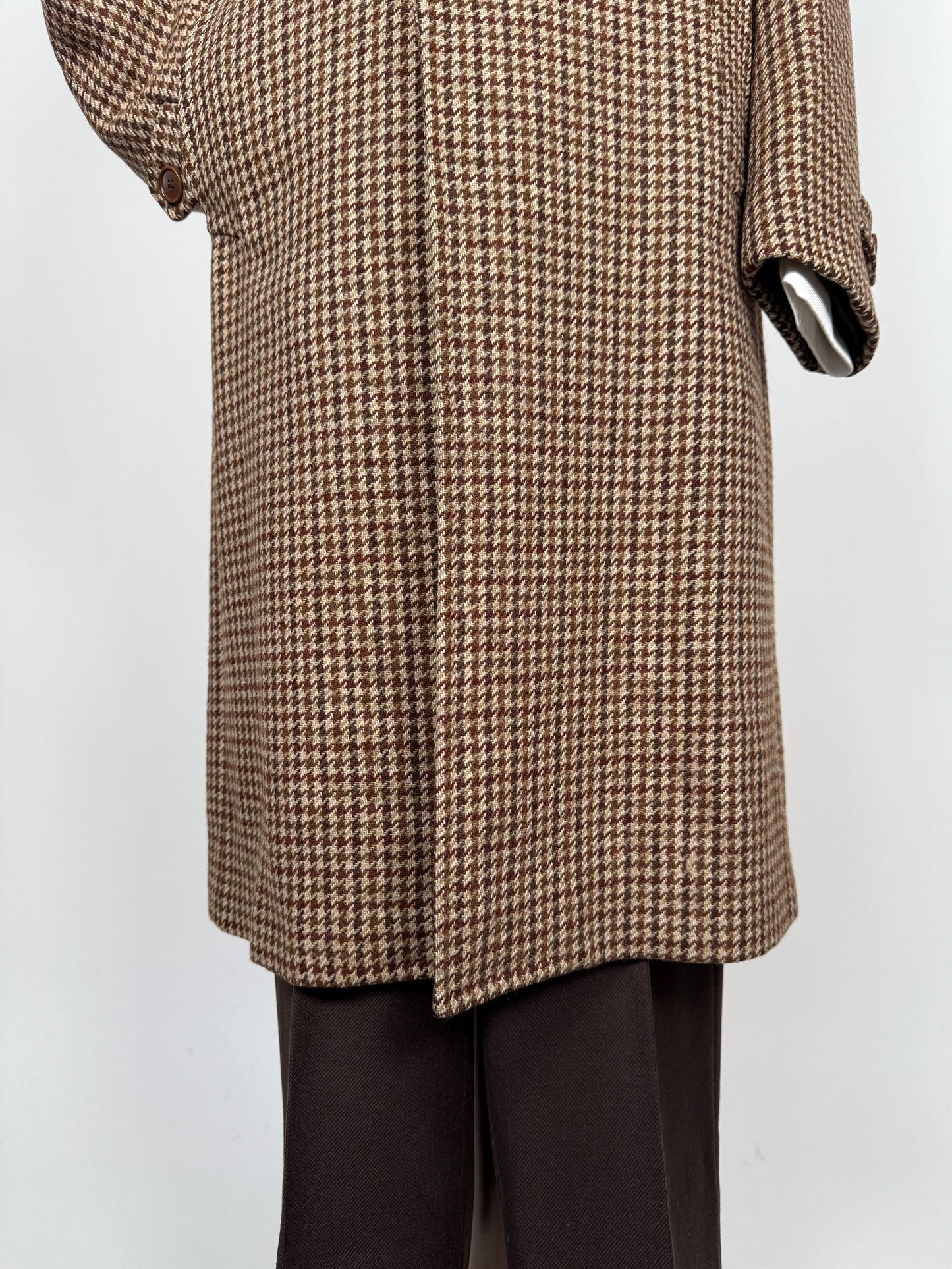 Cappotto anni ‘70 tweed pied-de-poule - tg. 44-46