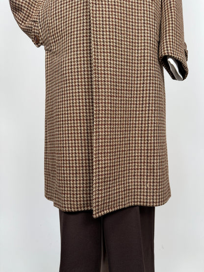 Cappotto anni ‘70 tweed pied-de-poule - tg. 44-46