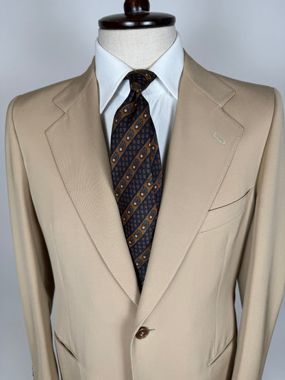 Completo anni ‘70 twill pettinato beige - tg. 46/48