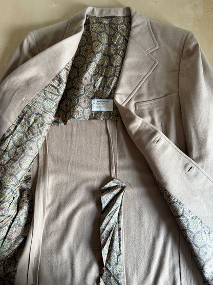 Giacca americana anni ‘60/‘70 in puro cashmere spinato - tg. 52