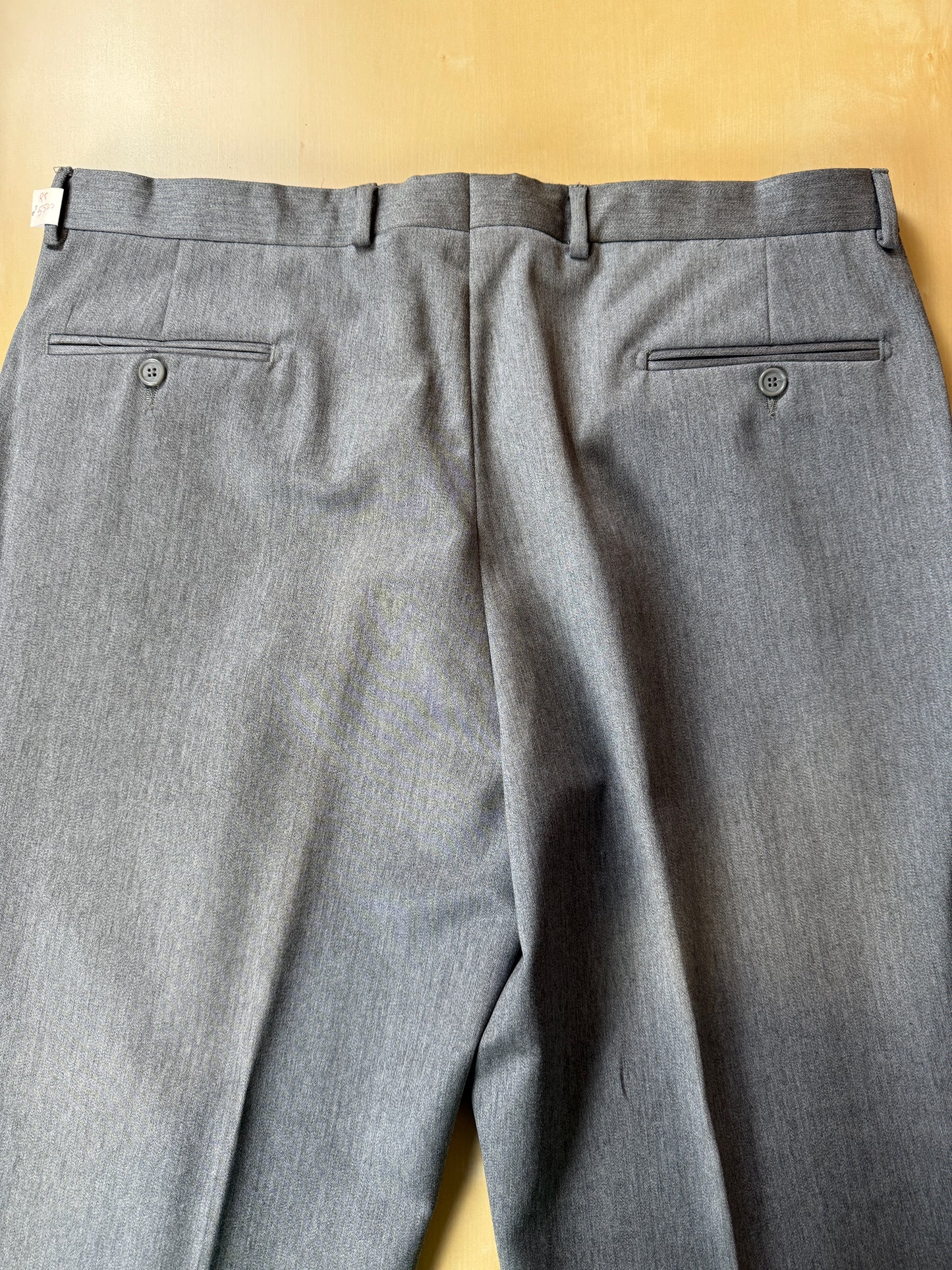Pantaloni anni ‘90 flanella pettinata grigio chiaro (NOS) - tg. 52/54