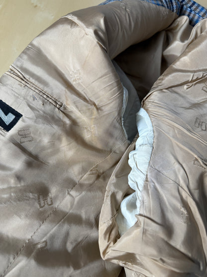 Giacca Daks check quadri blu made in UK - tg. 54/56