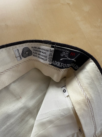 Pantaloni flanella antracite gessato anni ‘90 (NOS) - tg. 50