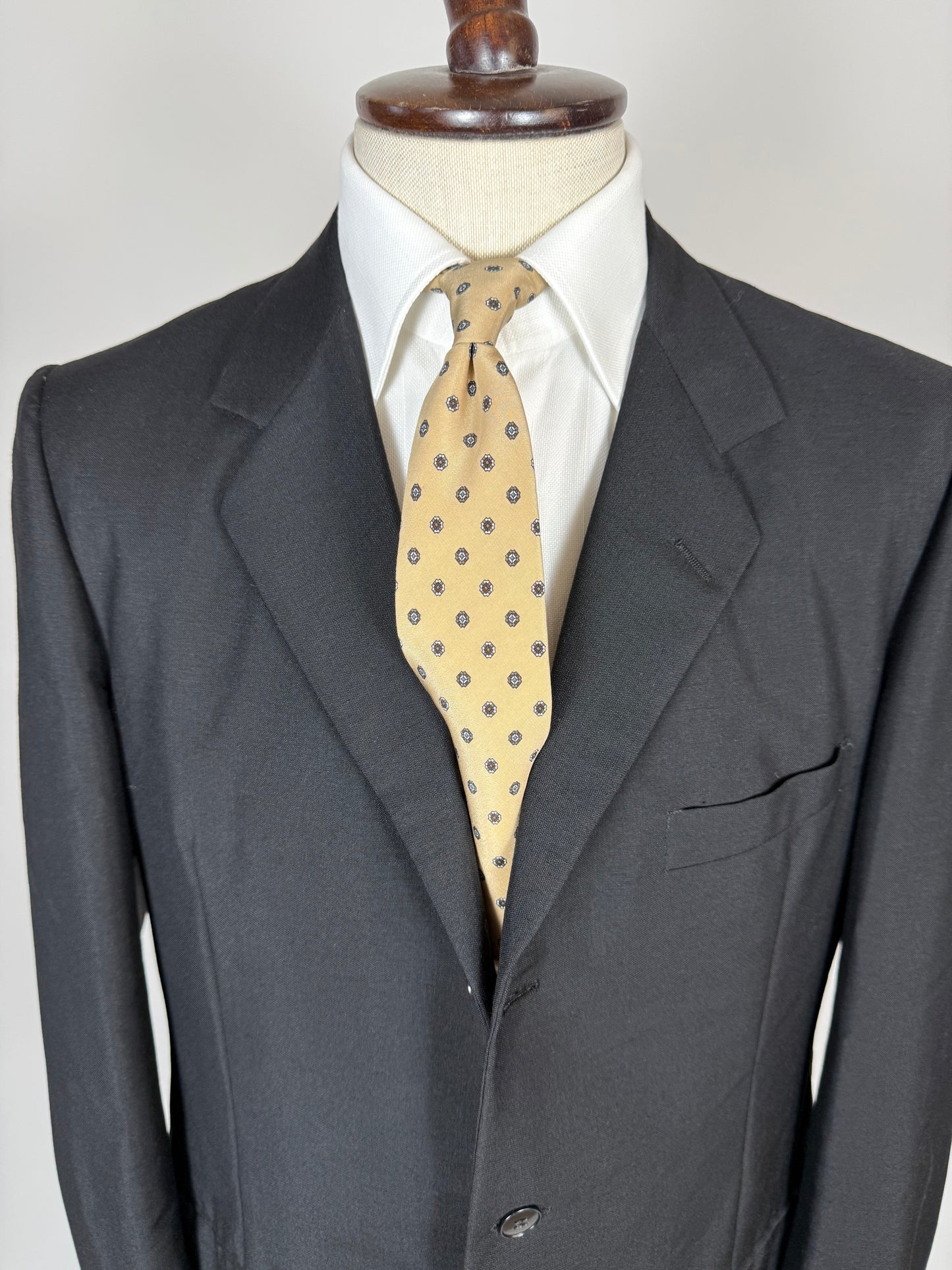 Giacca anni '60 lana-mohair blu - tg. 52 lunga