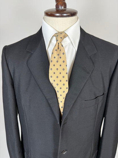 Giacca anni '60 lana-mohair blu - tg. 52 lunga