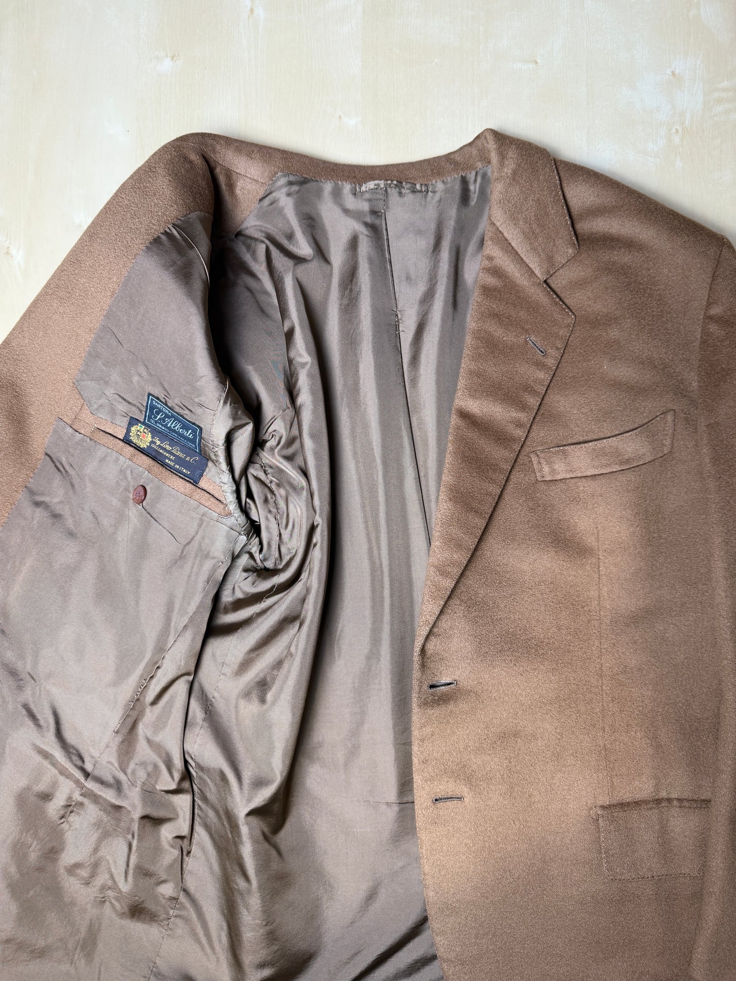 Giacca sartoriale in panno 100% cashmere Loro Piana - tg. 52/54 corta