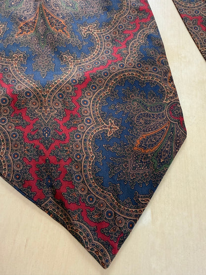 Ascot paisley blu e rosso
