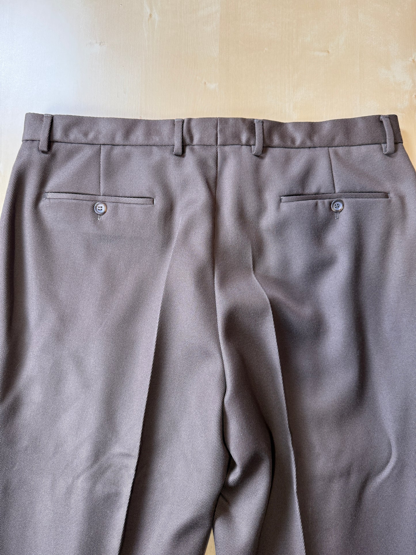 Completo anni ‘90 in twill marrone/cachi (NOS) - tg. 56