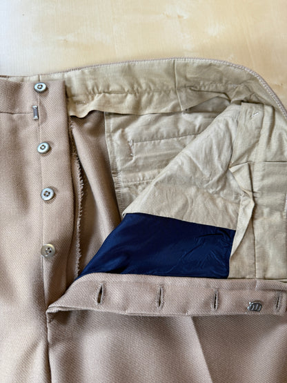 Pantalone sartoriale in cavalry twill anni ‘70 (nuovo) - tg. 56