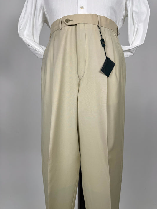 Pantaloni fresco lana avorio anni ‘80 (NOS) - tg. 50