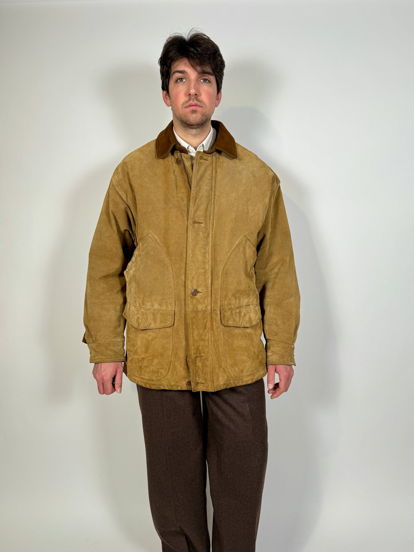 Giaccone Gant “Country coat” vintage pelle scamosciata - XL (52-56)