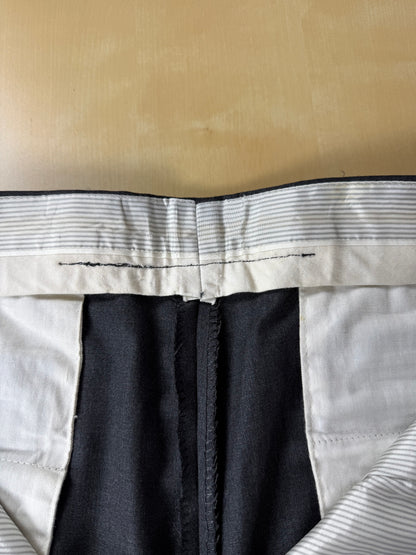 Pantaloni anni '80 flanella pettinata antracite - tg. 48/50