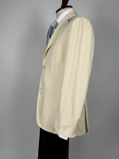 Giacca Lardini bianco panna in cotone e lino - tg. 48