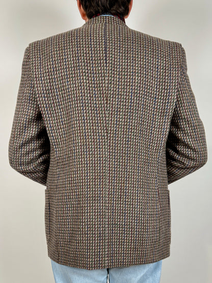 Giacca anni ‘70 in tweed multicolore - tg. 48/50