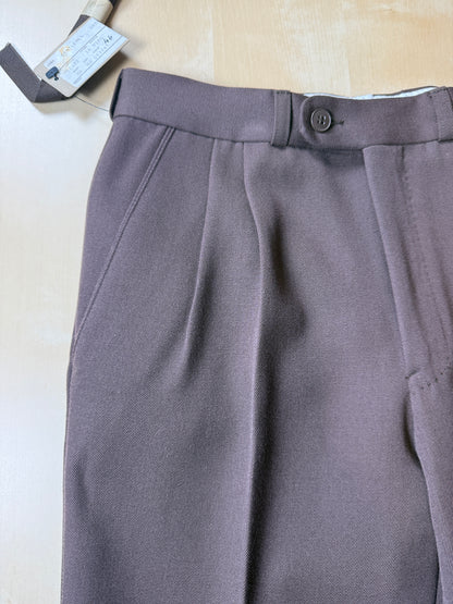 Pantaloni anni ‘70 in twill color cacao - tg. 42/44