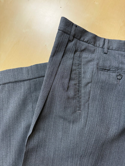 Pantaloni fresco lana grigio anni '80 (NOS) - tg. 46