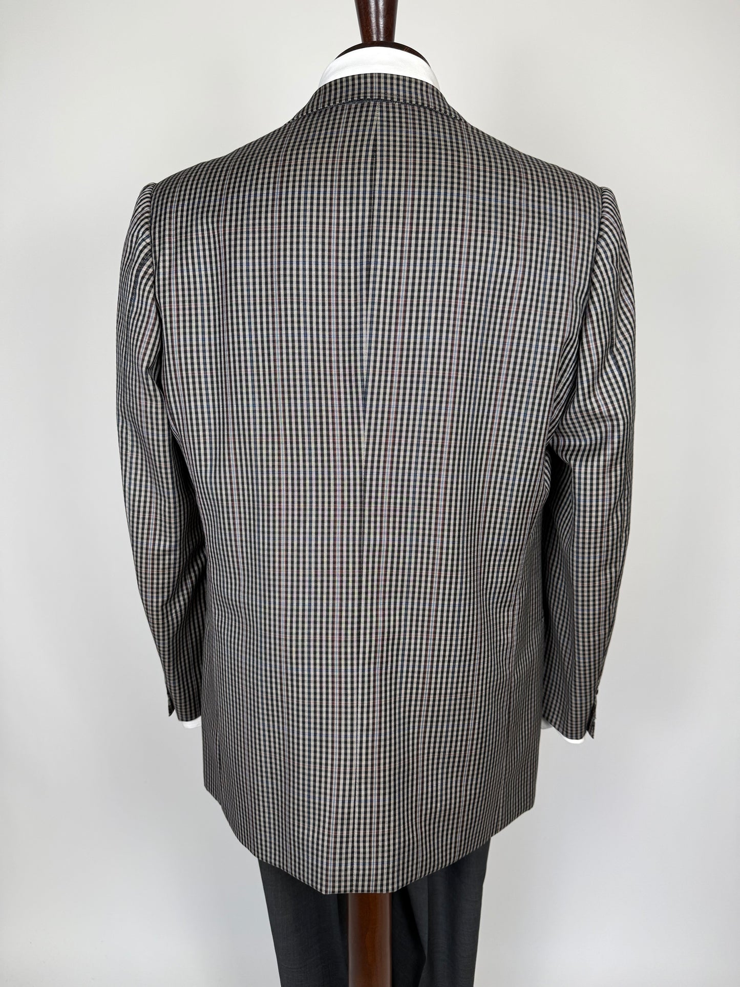 Giacca sartoriale flanella pettinata check - tg. 50/52