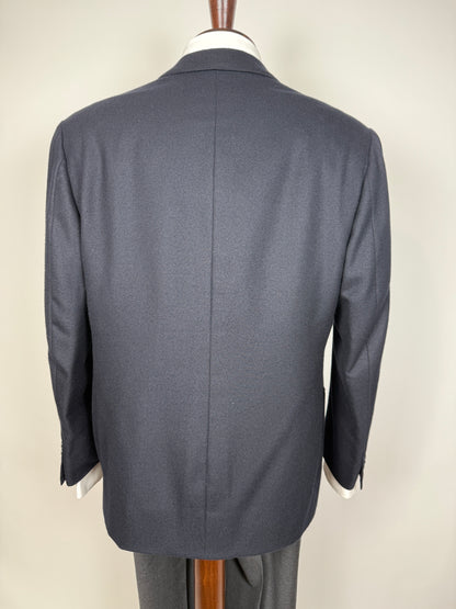 Giacca sartoriale anni '80 in puro cashmere pettinato Loro Piana - tg. 52/54 corta