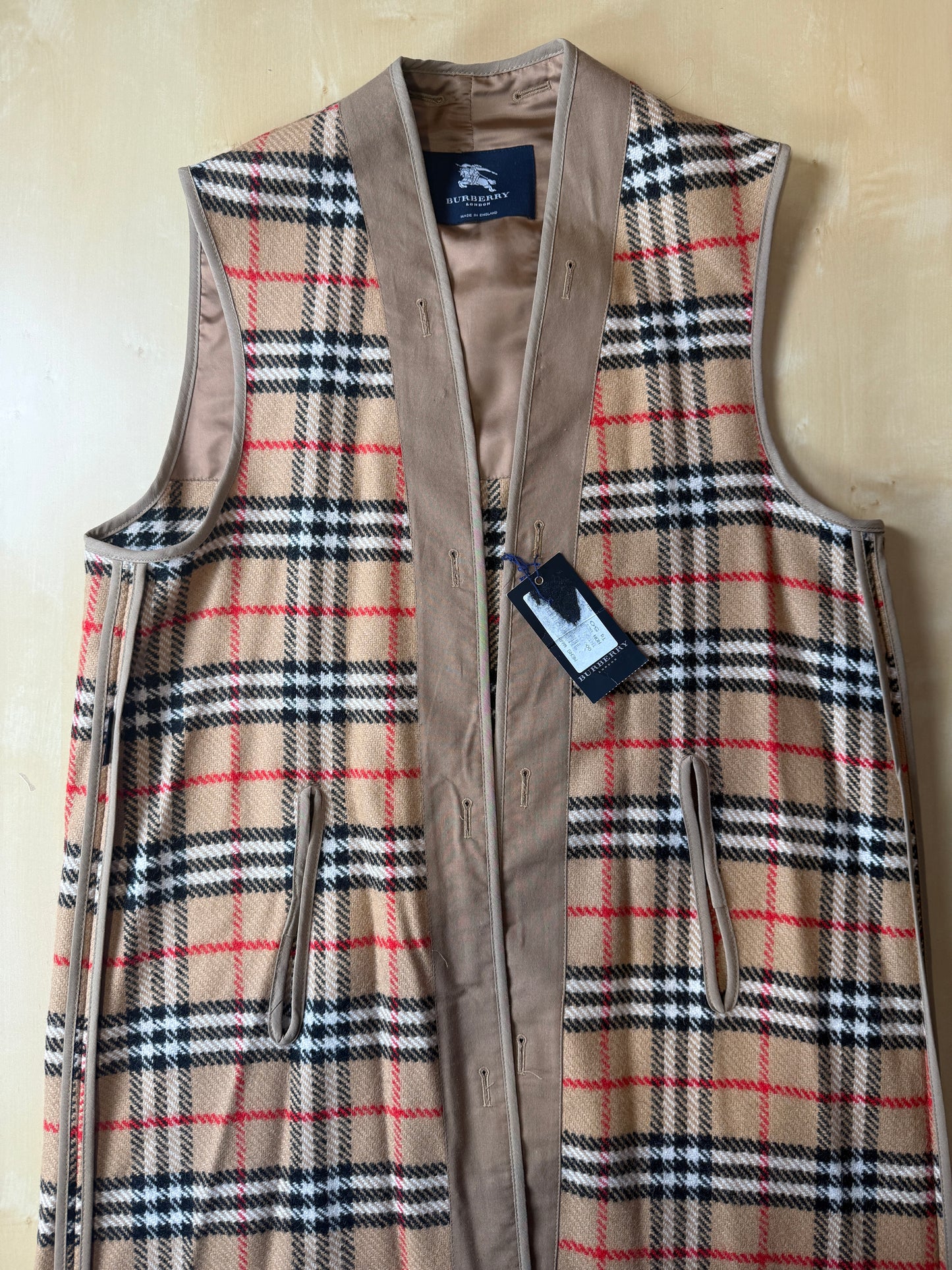 Burberry, warmer interno in pura lana per trench e impermeabili (nuovo) - tg. 50