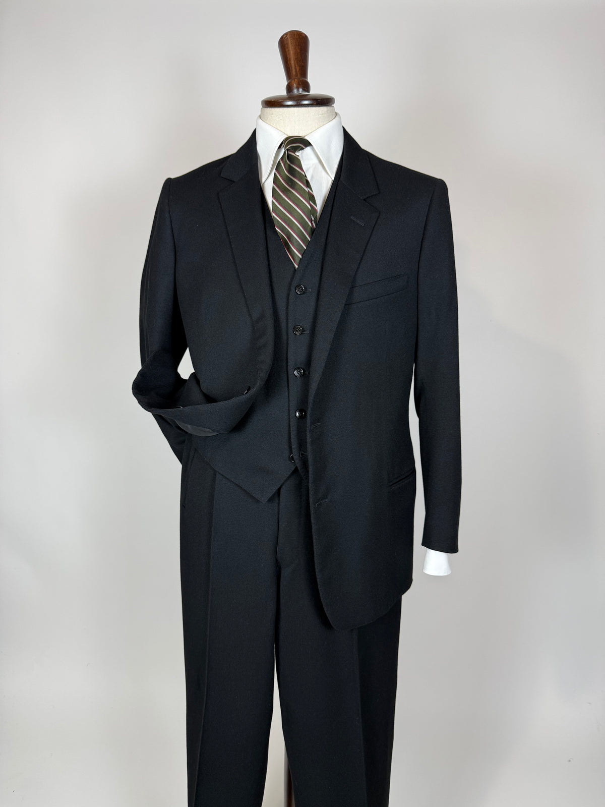 Completo 3 pezzi anni '50/'60 nero - tg. 50