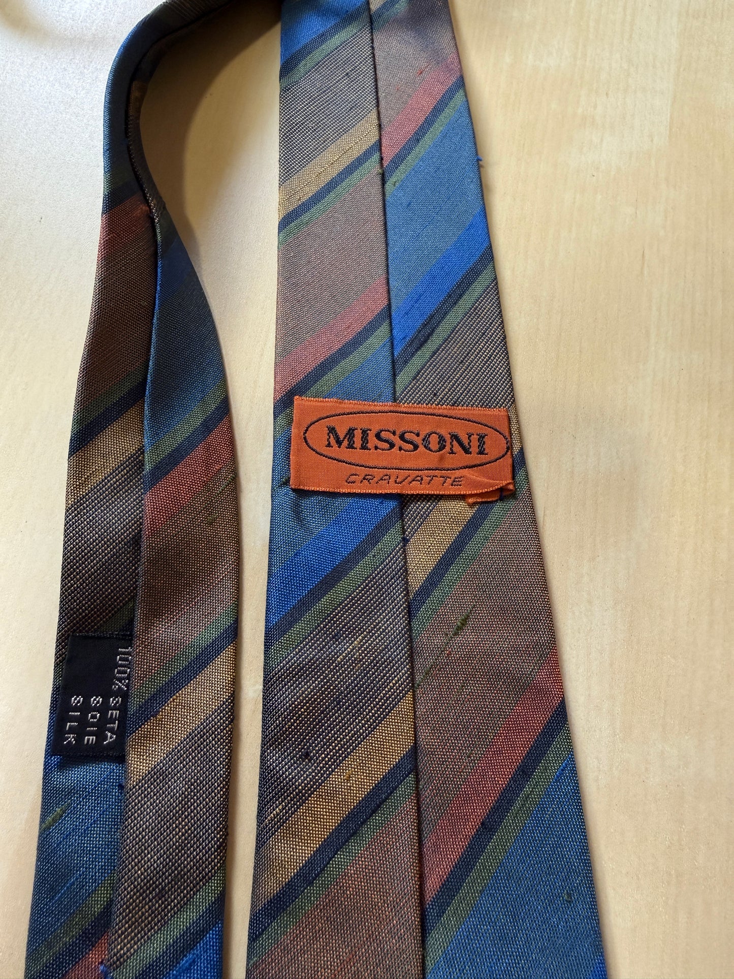 Cravatta Missoni in seta shantung