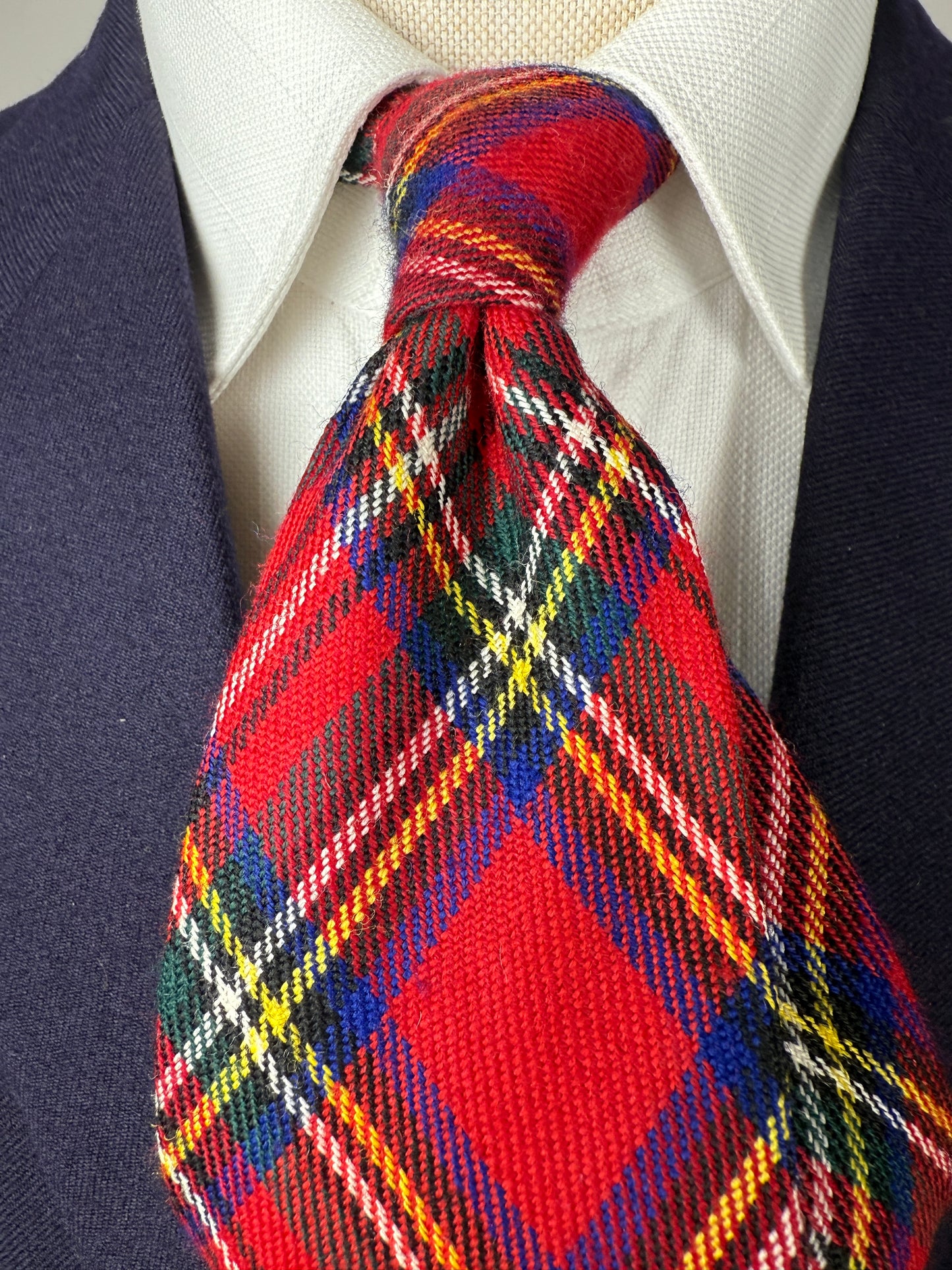 Cravatta in lana tartan Royal Stewart