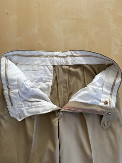 Completo Canali anni '90 twill di cotone beige - tg. 50