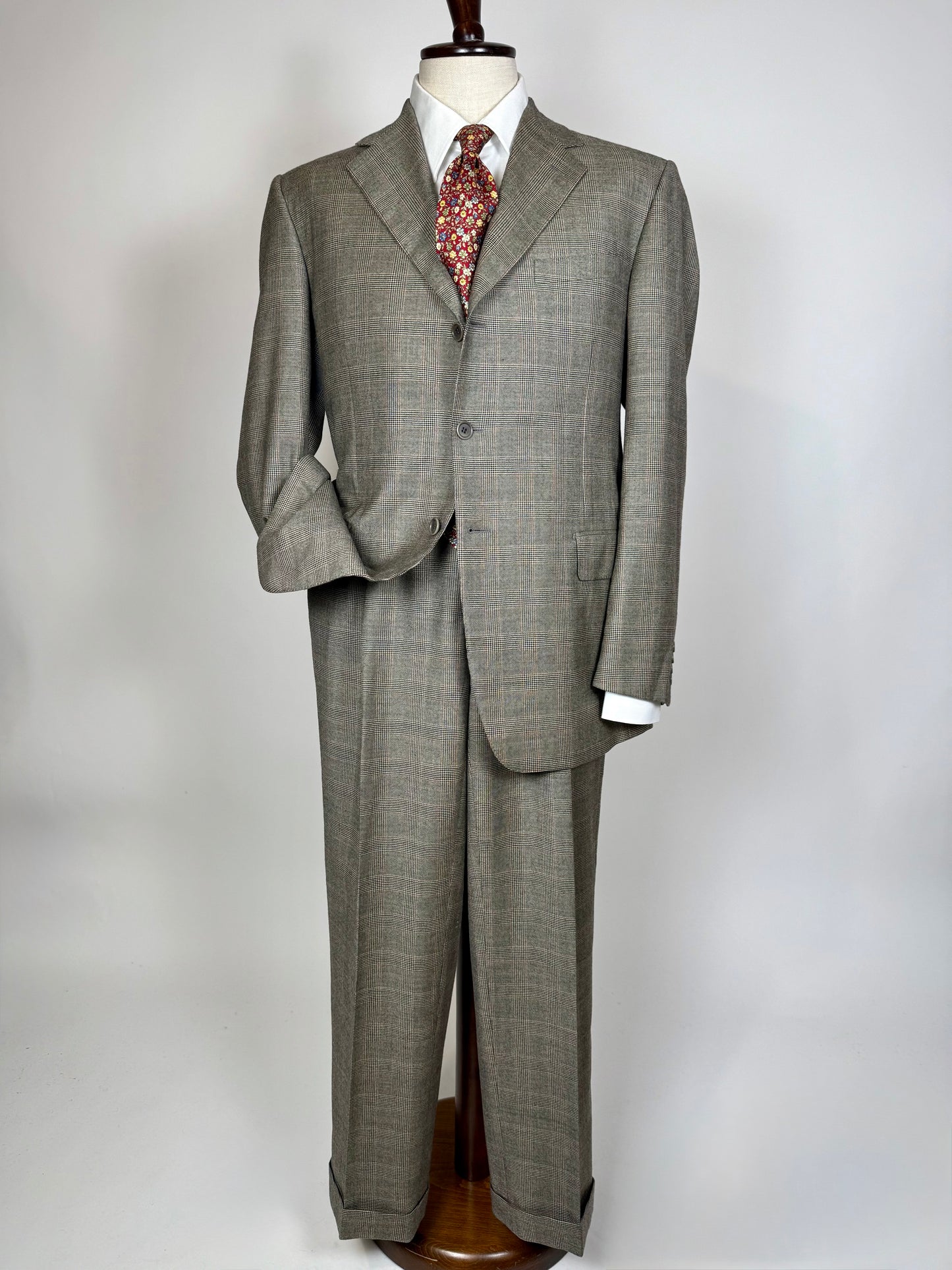 Completo Pierre Cardin principe di Galles flanella leggera - tg. 54