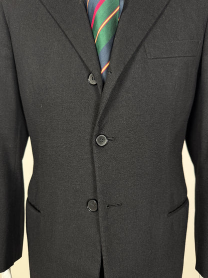 Completo anni ‘60 sartoriale flanella antracite - tg. 46