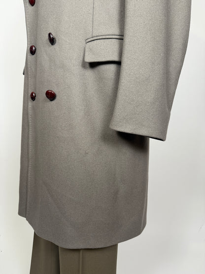 Cappotto De Paz doppiopetto grigio/cachi - tg. 56-58