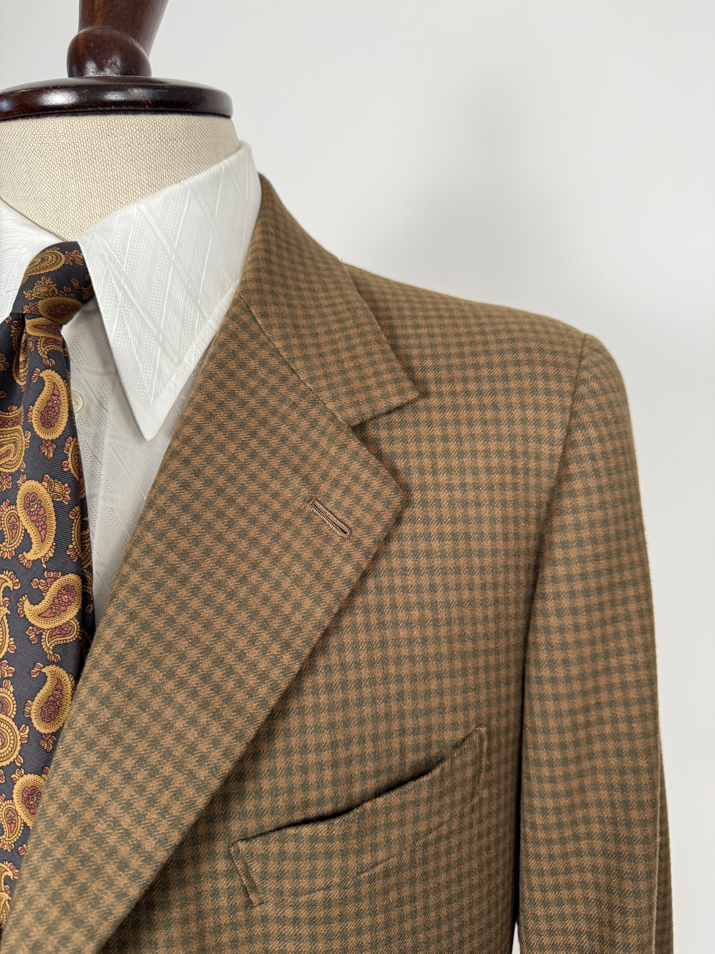 Giacca sartoriale anni ‘50 check - tg. 52 corta