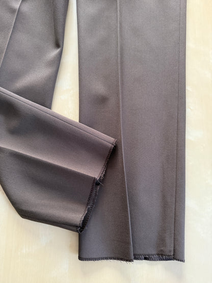 Pantaloni anni ‘70/‘80 twill pettinato marrone - tg. 42/44