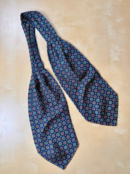 Ascot blu medaglioni