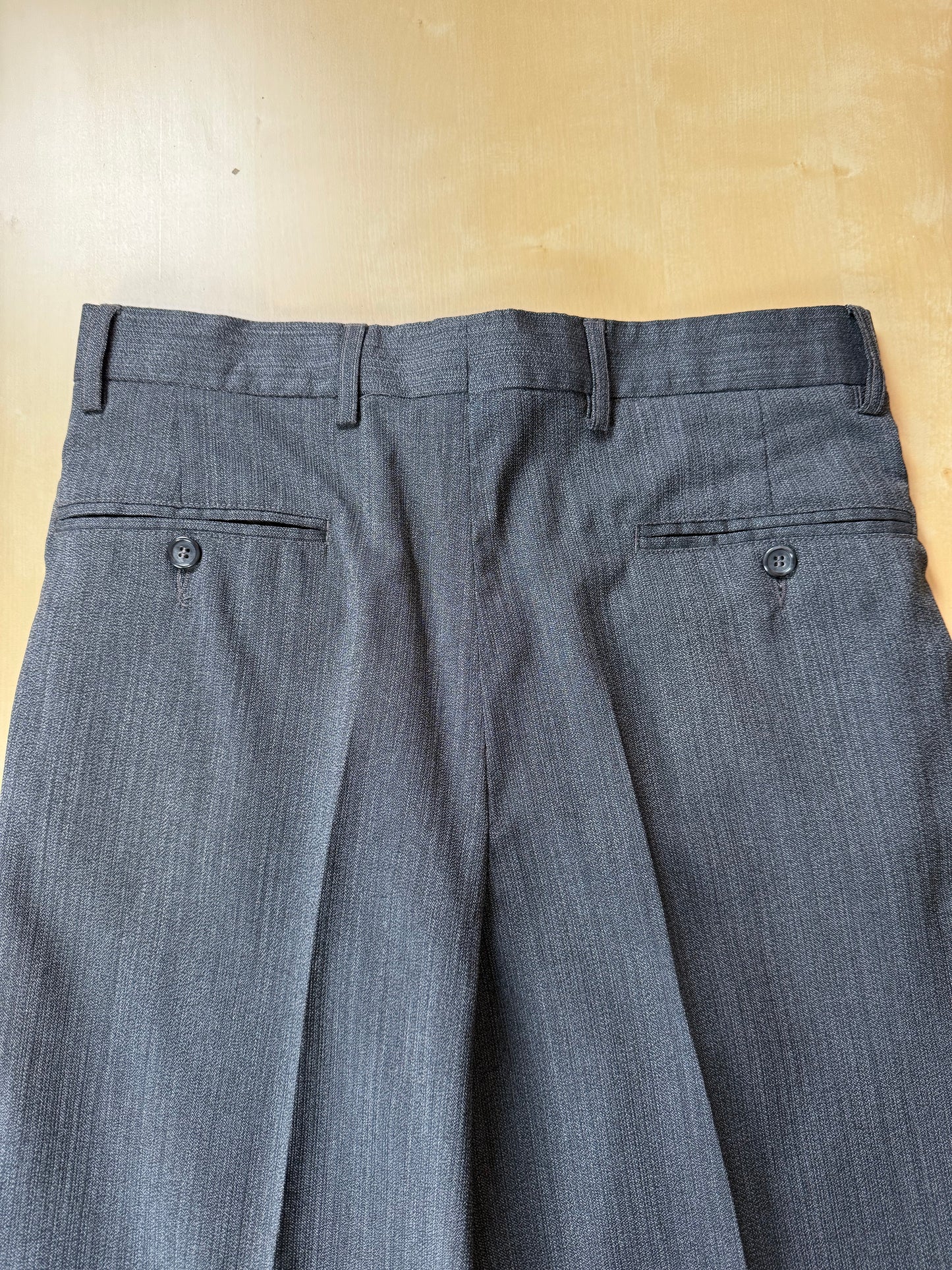 Pantaloni fresco lana grigio anni '80 (NOS) - tg. 46