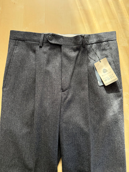 Pantaloni anni ‘90 flanella antracite (NOS) - tg. 46/48