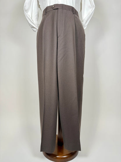 Pantaloni flanella color cachi - tg. 58