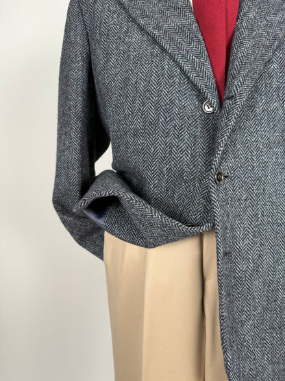 Giacca sartoriale Prandoni Milano in Harris Tweed - tg. 52, drop basso