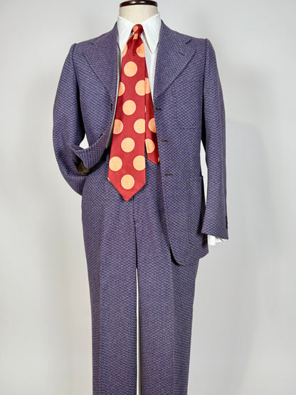 Completo anni ‘70 viola optical - tg. 44