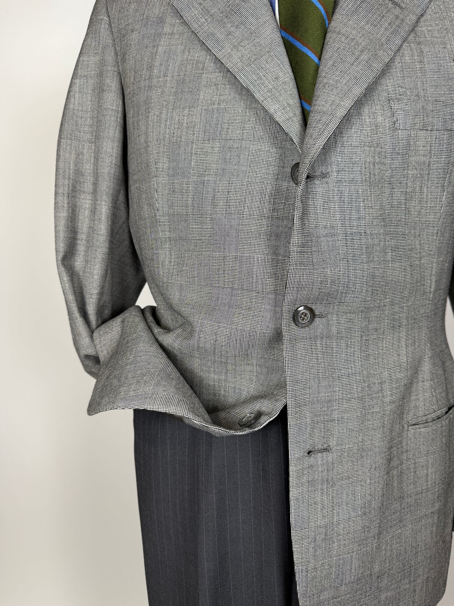 Giacca sartoriale anni ‘50/‘60 principe di Galles - tg. 48/50