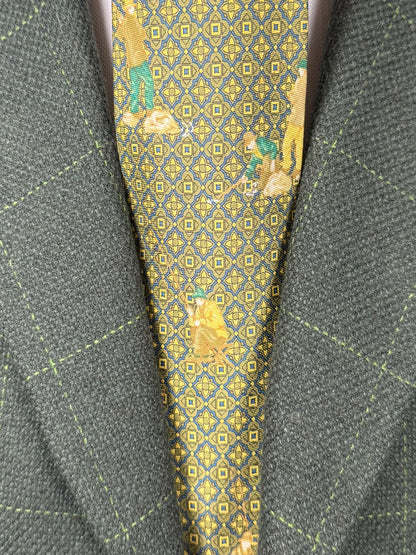 Cravatta Etro micro fantasia e pescatori