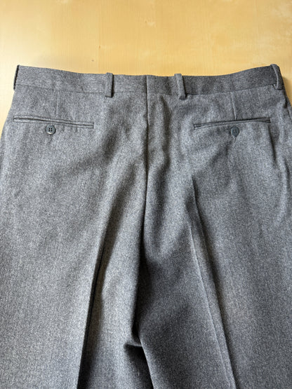 Pantaloni anni ‘70/‘80 flanella grigia - tg. 52
