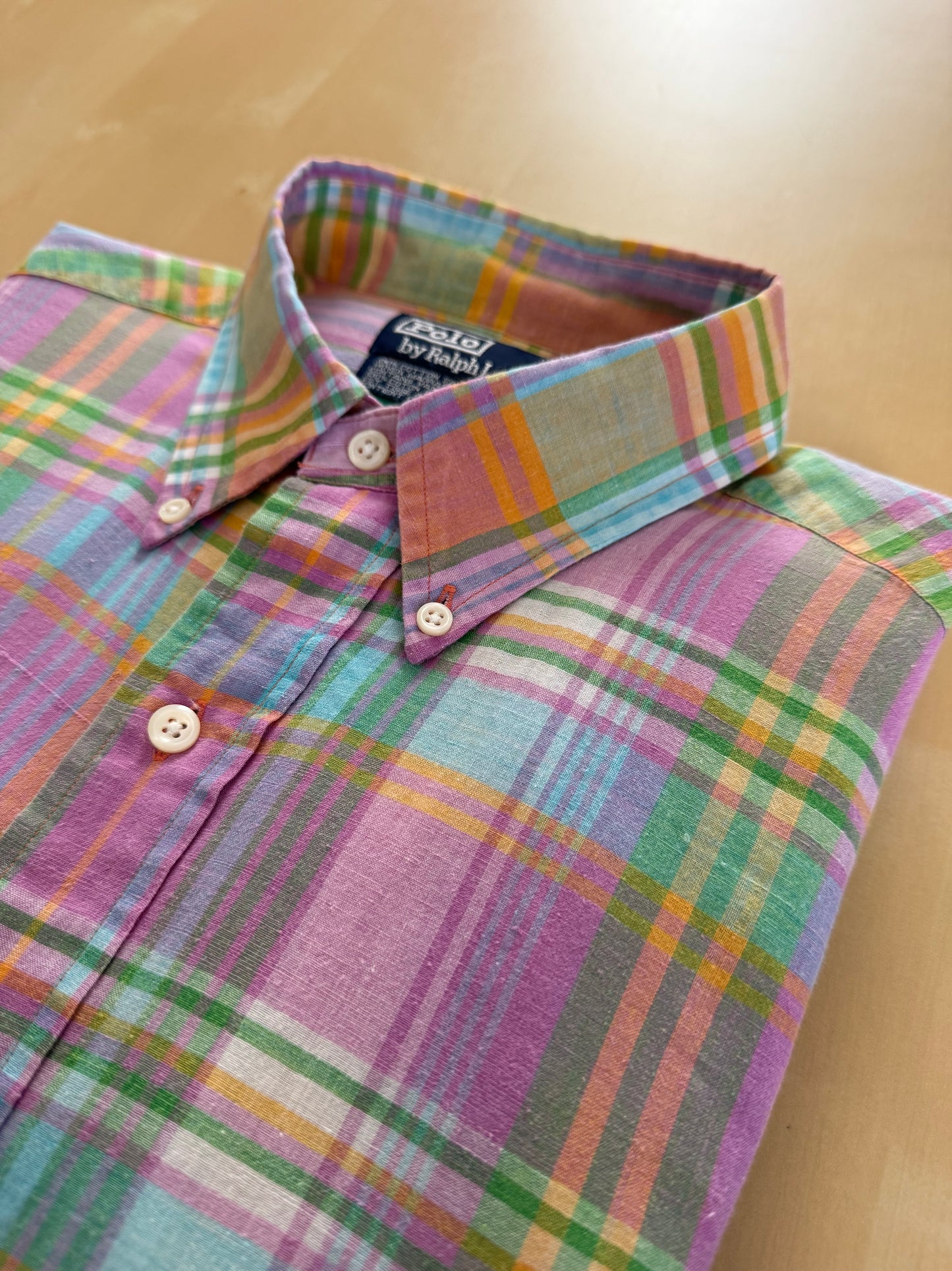 Camicia Ralph Lauren madras vintage - M collo 39/40