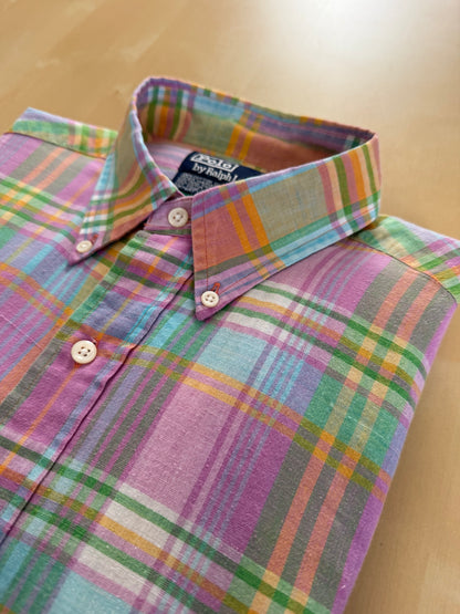 Camicia Ralph Lauren madras vintage - M collo 39/40